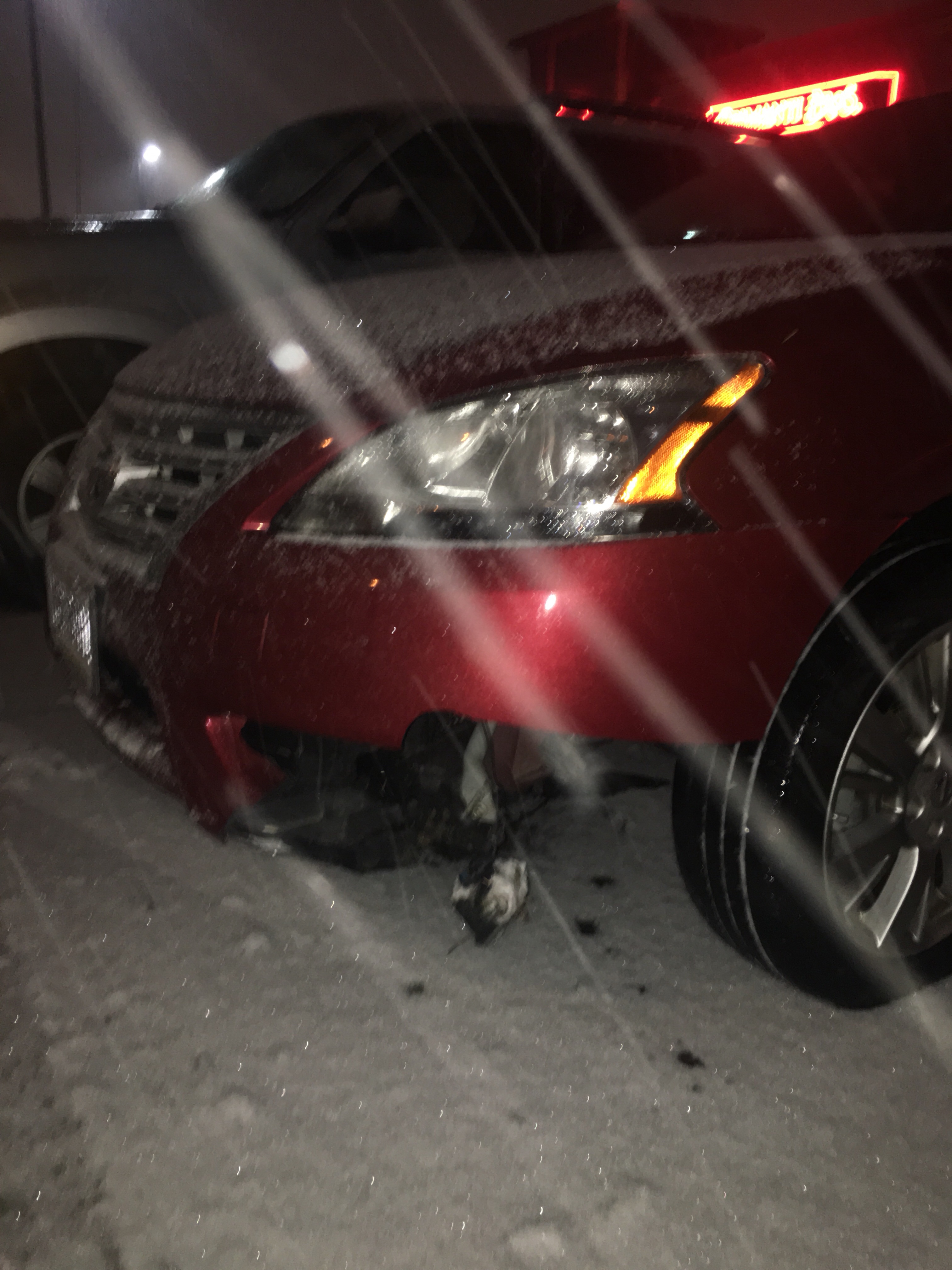 My car that night..